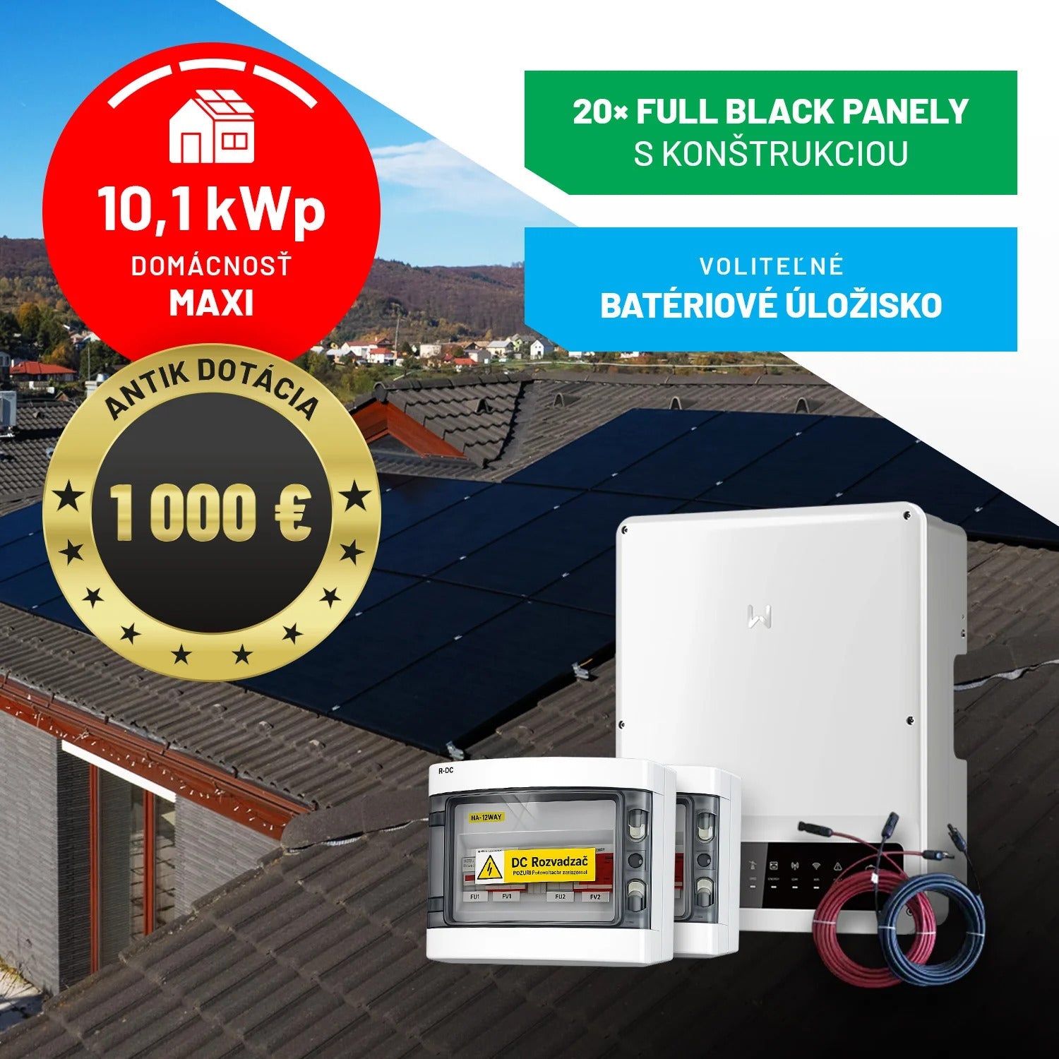 ☀️ Nové fotovoltické zostavy + ANTIK dotácia až do 1000 €