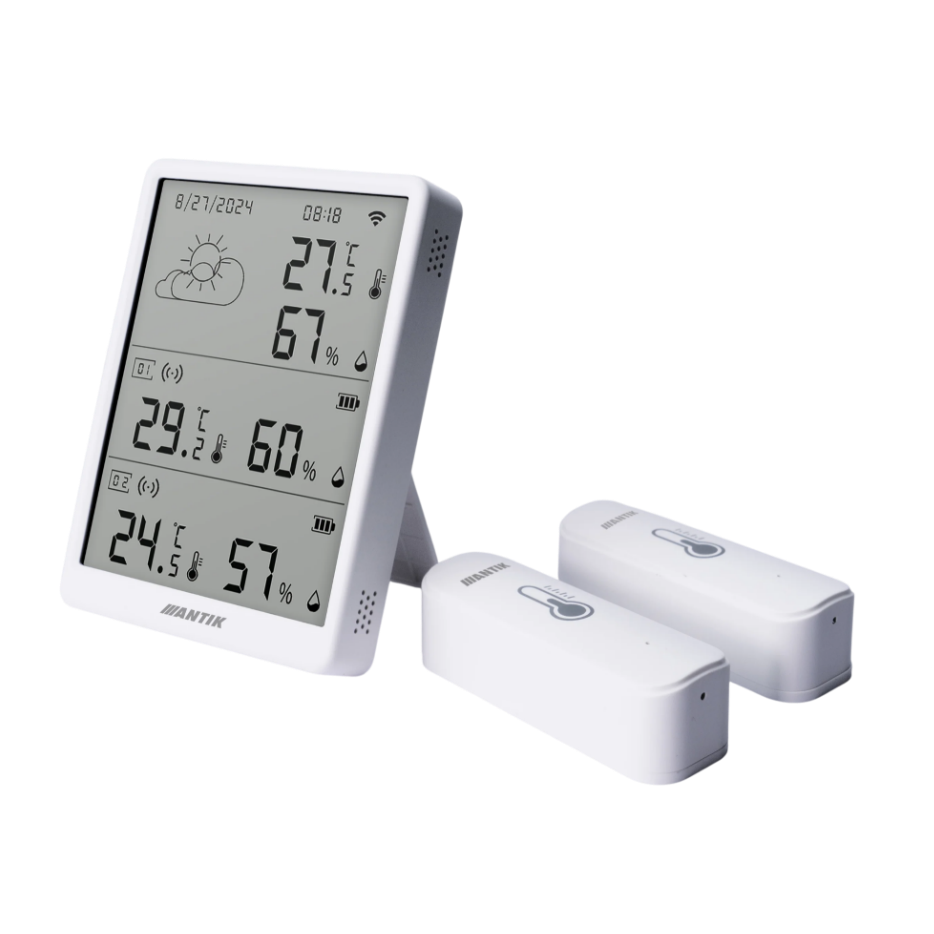 ANTIK Smart 4.3" Wi-Fi jednotka na meranie teploty a vlhkosti, ATK-STH1-WD