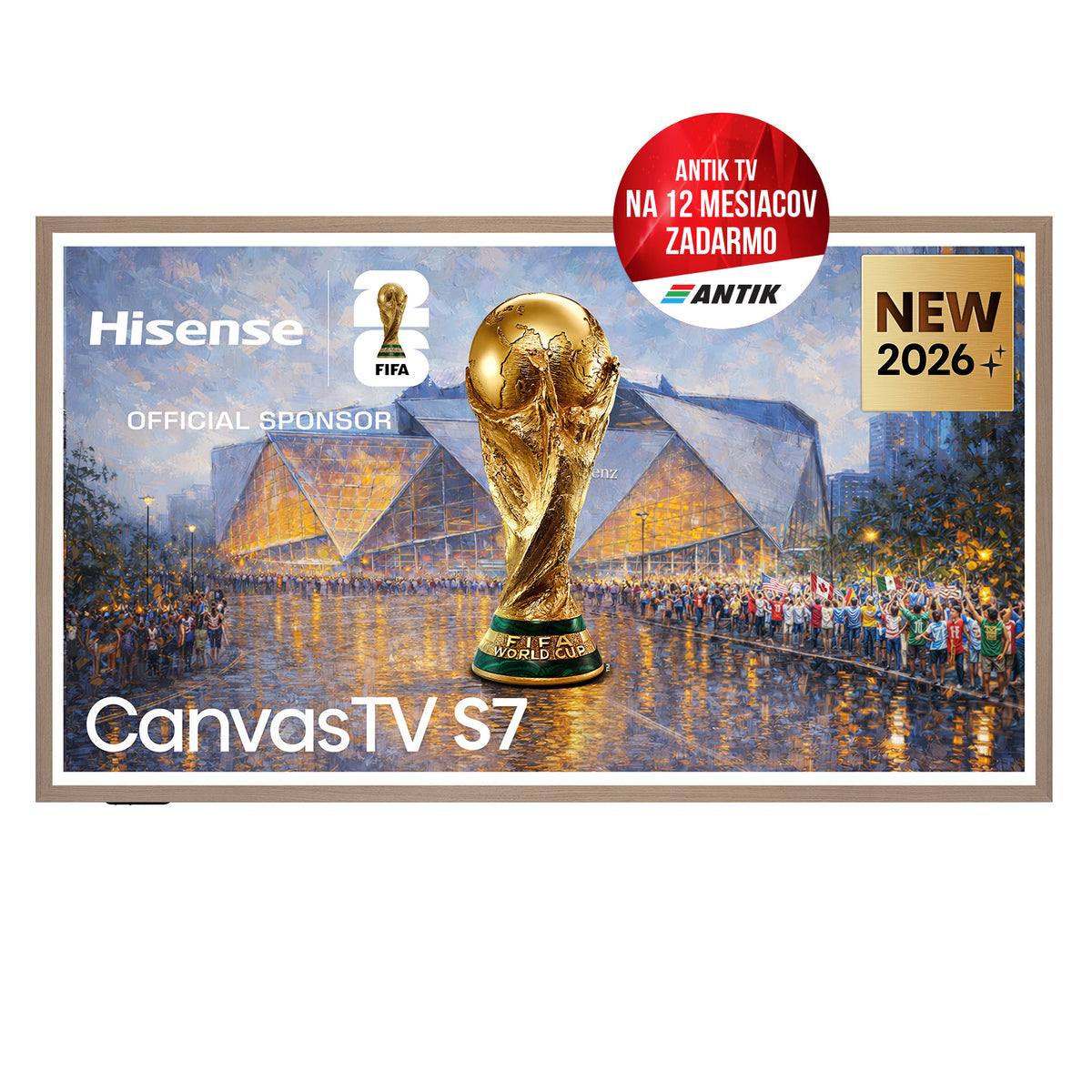 65" HISENSE 65S7S + Darček Antik TV na 12 mesiacov zadarmo!