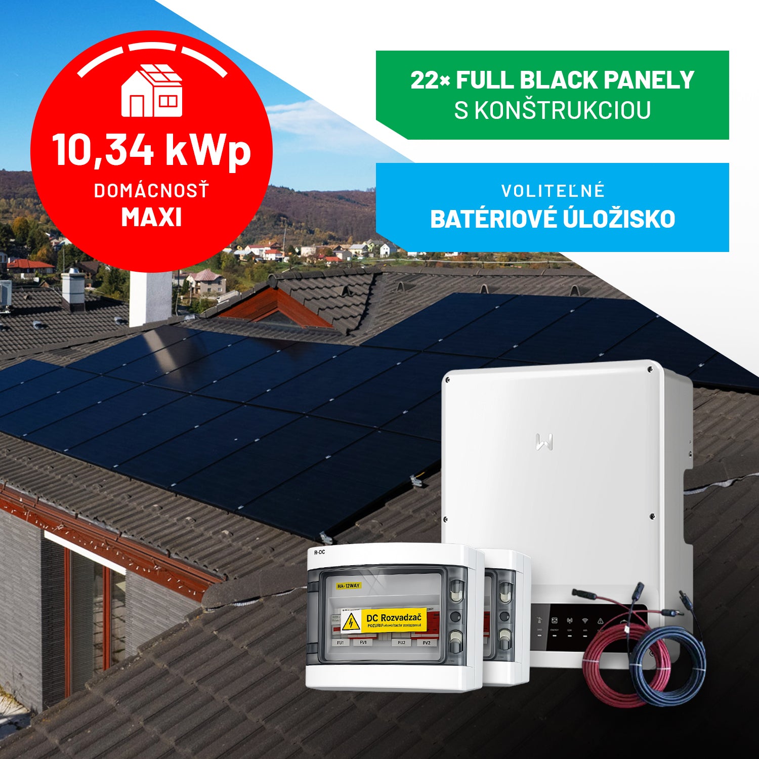 ANTIK DOMÁCNOSŤ MAXI - 10,34 kWp HYBRIDNÝ SYSTÉM