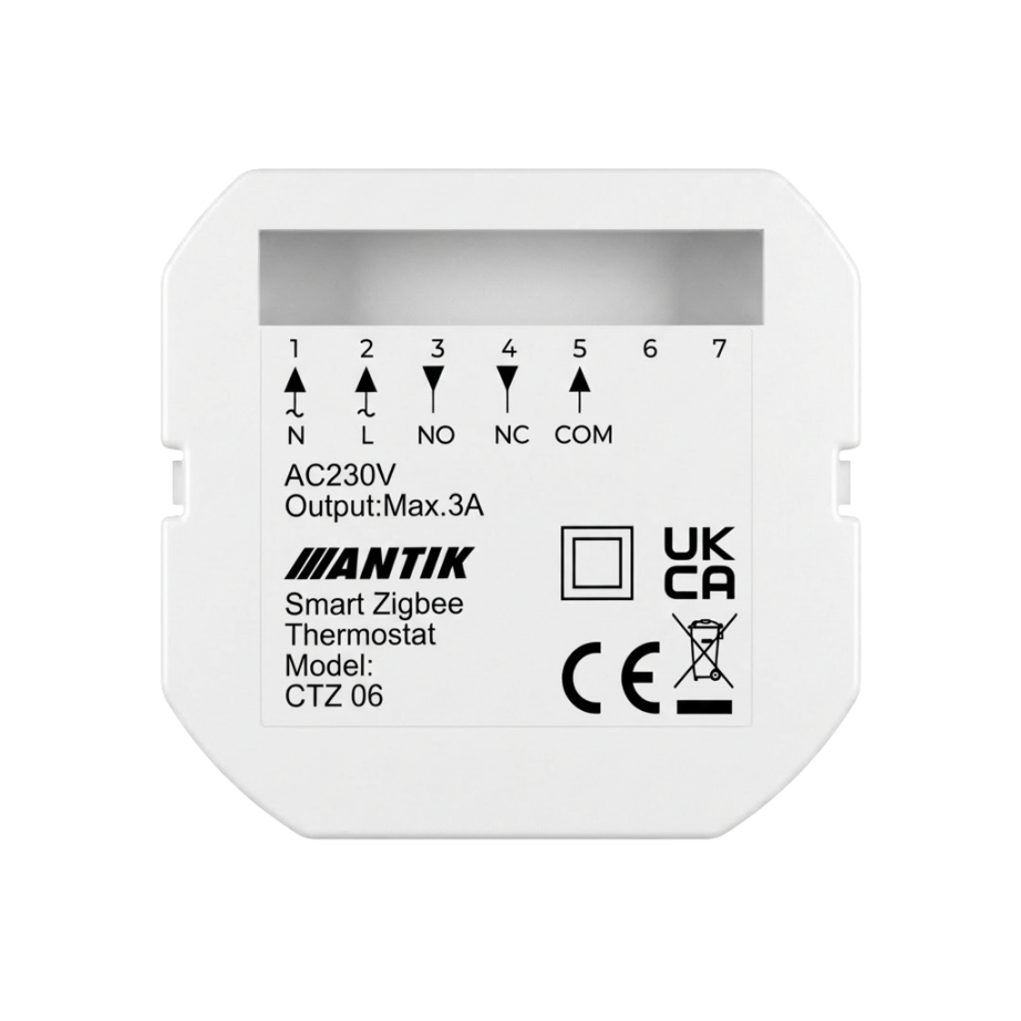 ANTIK Smart Zigbee Káblový Termostat