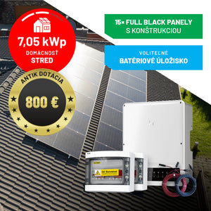 DOMÁCNOSŤ STRED - 7,05 kWp
