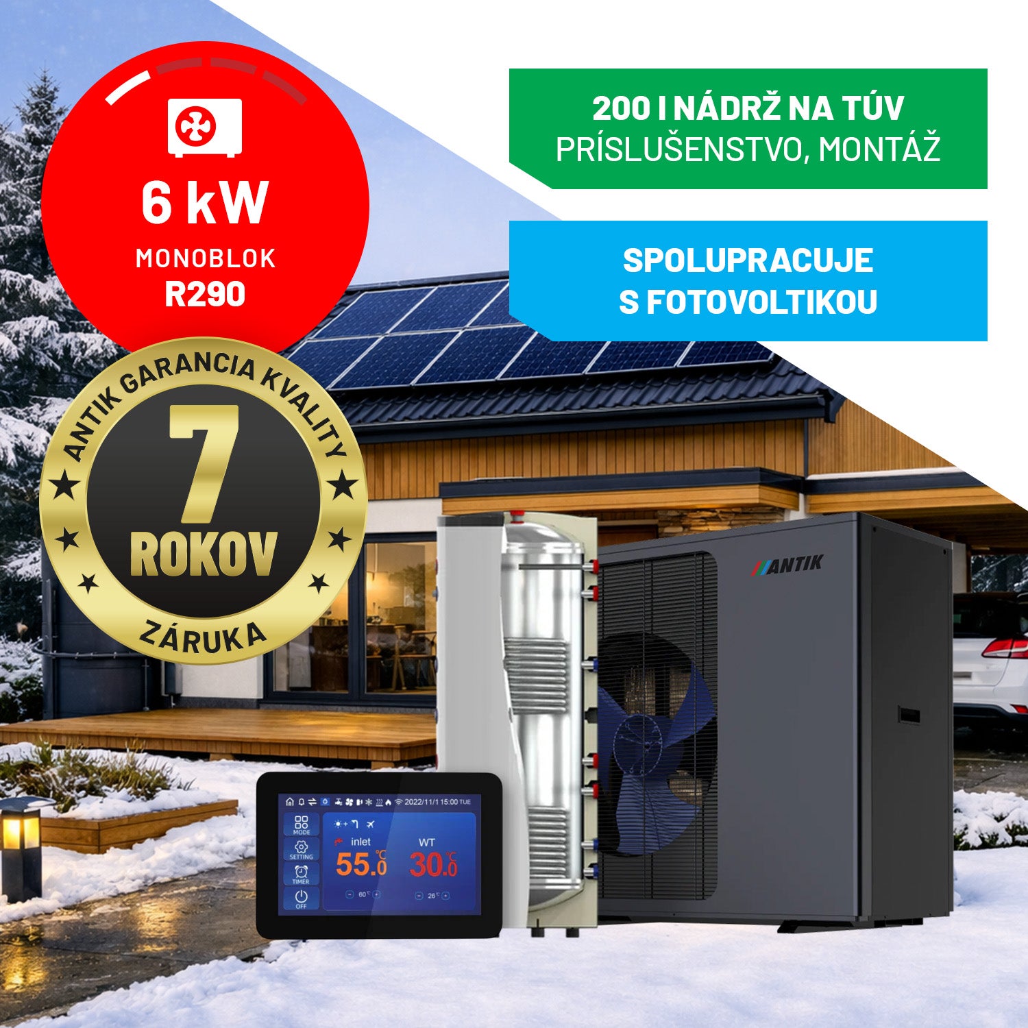 ANTIK systém vykurovania 6 kW ECO